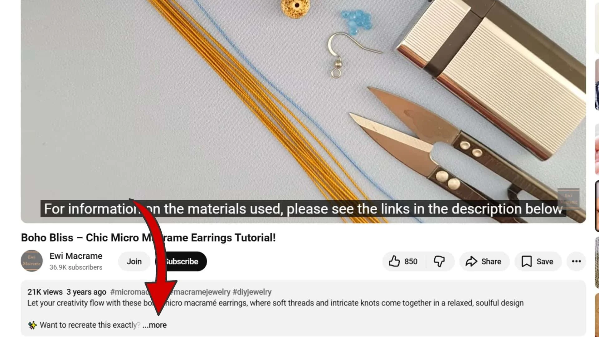 Step 1 Open the Video Description