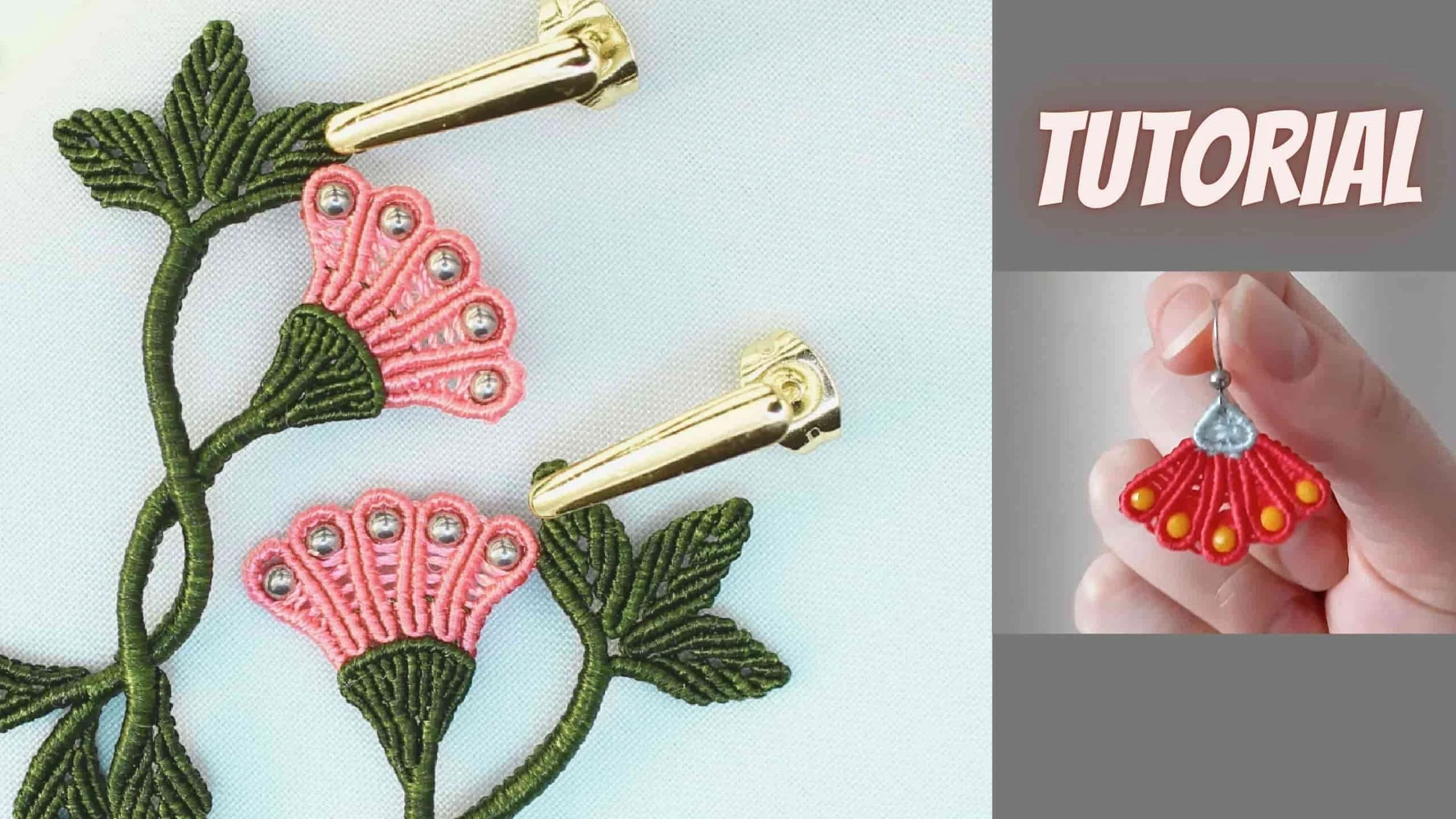 flower micro macrame tutorial