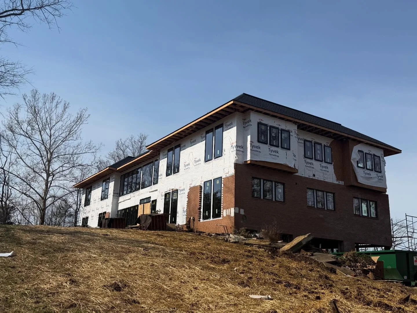 Progress update from our waterfront renovation and addition in Anne Arundel County! Oversized windows were a key part of the design, maximizing natural light and capturing the waterfront views. Swipe to see Nick standing beside them for scale!

#anne