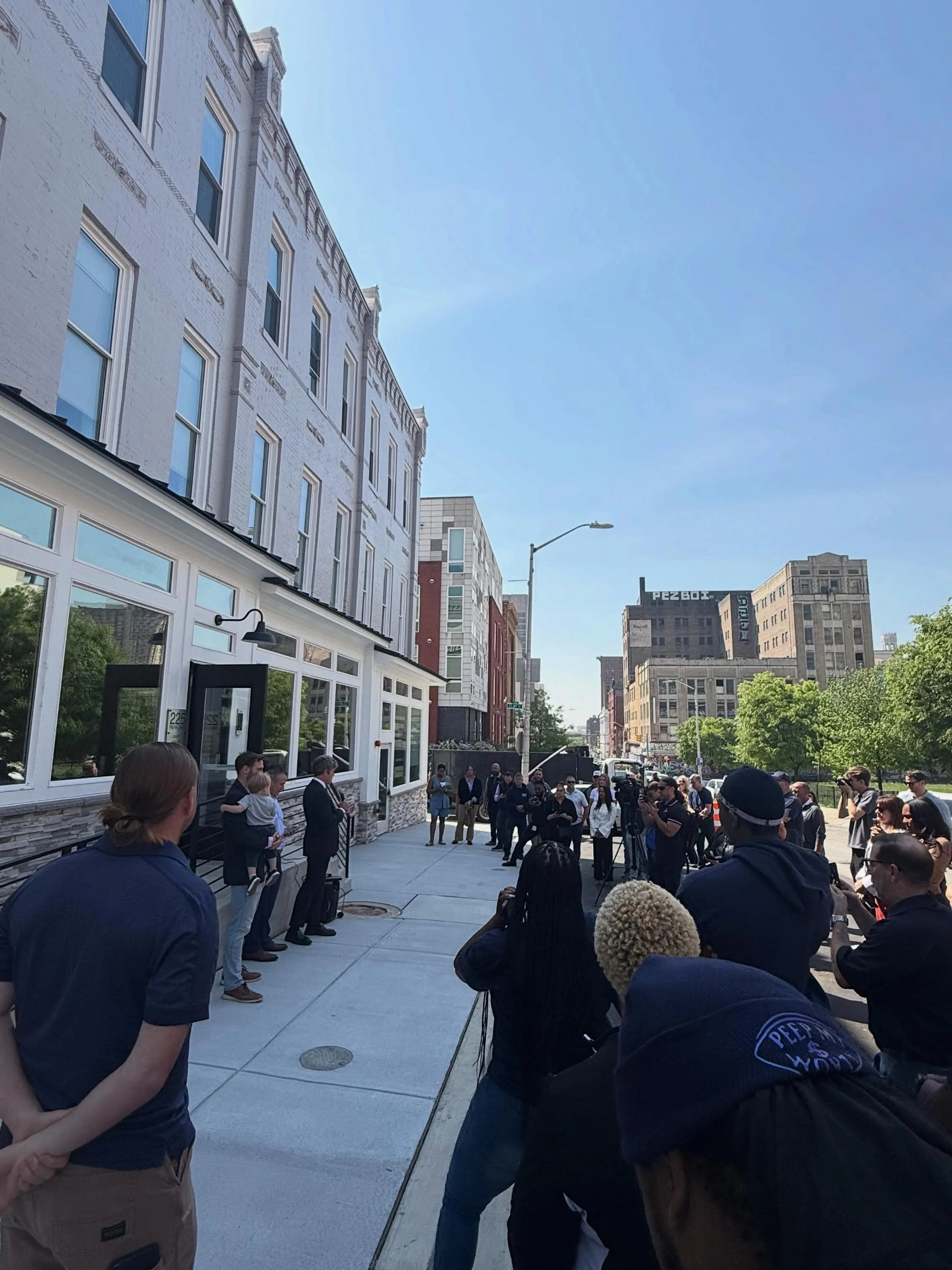 Ribbon cutting &amp; opening of The Phoenix on Park Apartments. 44 affordable housing units with ground floor commercial. We partnered with @dominionbuyshouses on this exciting project on the West side of Baltimore #nowopen #baltimore #affordablehous