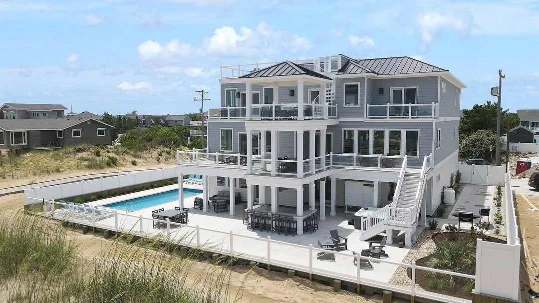 Now completed in Virginia Beach &mdash; Coffee Break is an 8,700 sqft&nbsp;oceanfront retreat we designed for multi-generational living, where families can come together while still enjoying privacy. Spanning three stories, it features 9 bedrooms wit