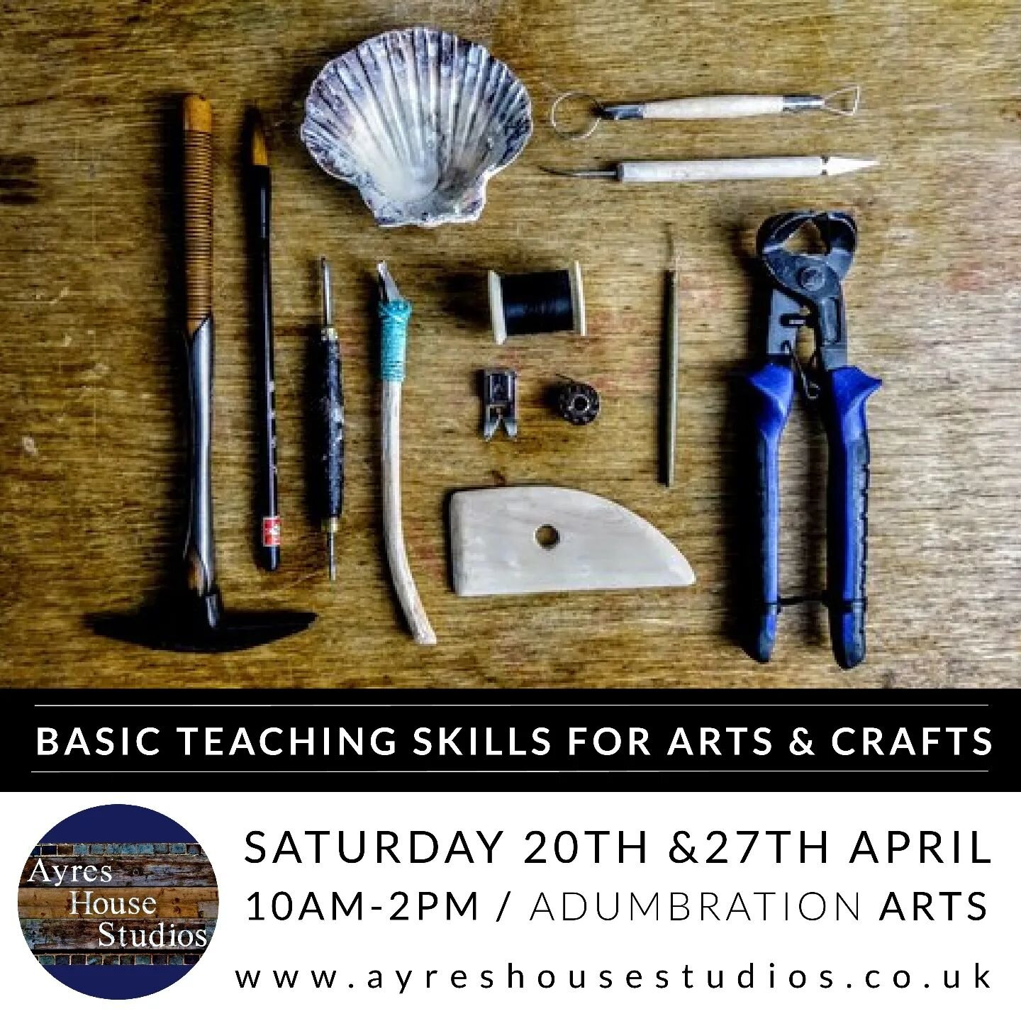 A two-day group workshop designed for Artists and Makers who want to gain confidence and knowledge in how to run workshops, support learners and share effectively. This course offers an Introduction to Basic Teacher Training for those who have their 