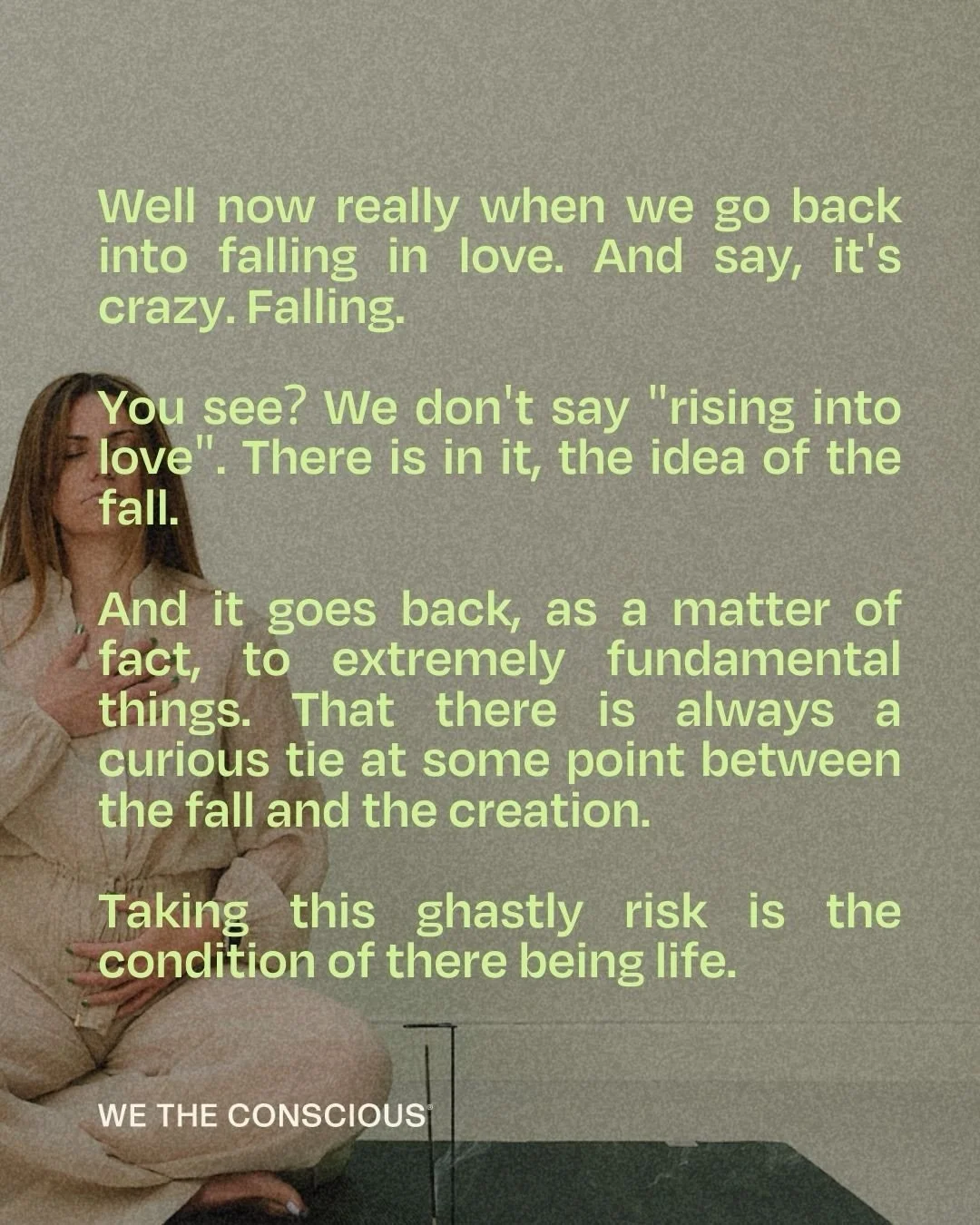 What is LOVE - words from Alan Watts 

Love is a complete act of surrender, taking this ghastly risk ❤️

 @alanwattsorg 

#alanwatts #breathworkeastlondon