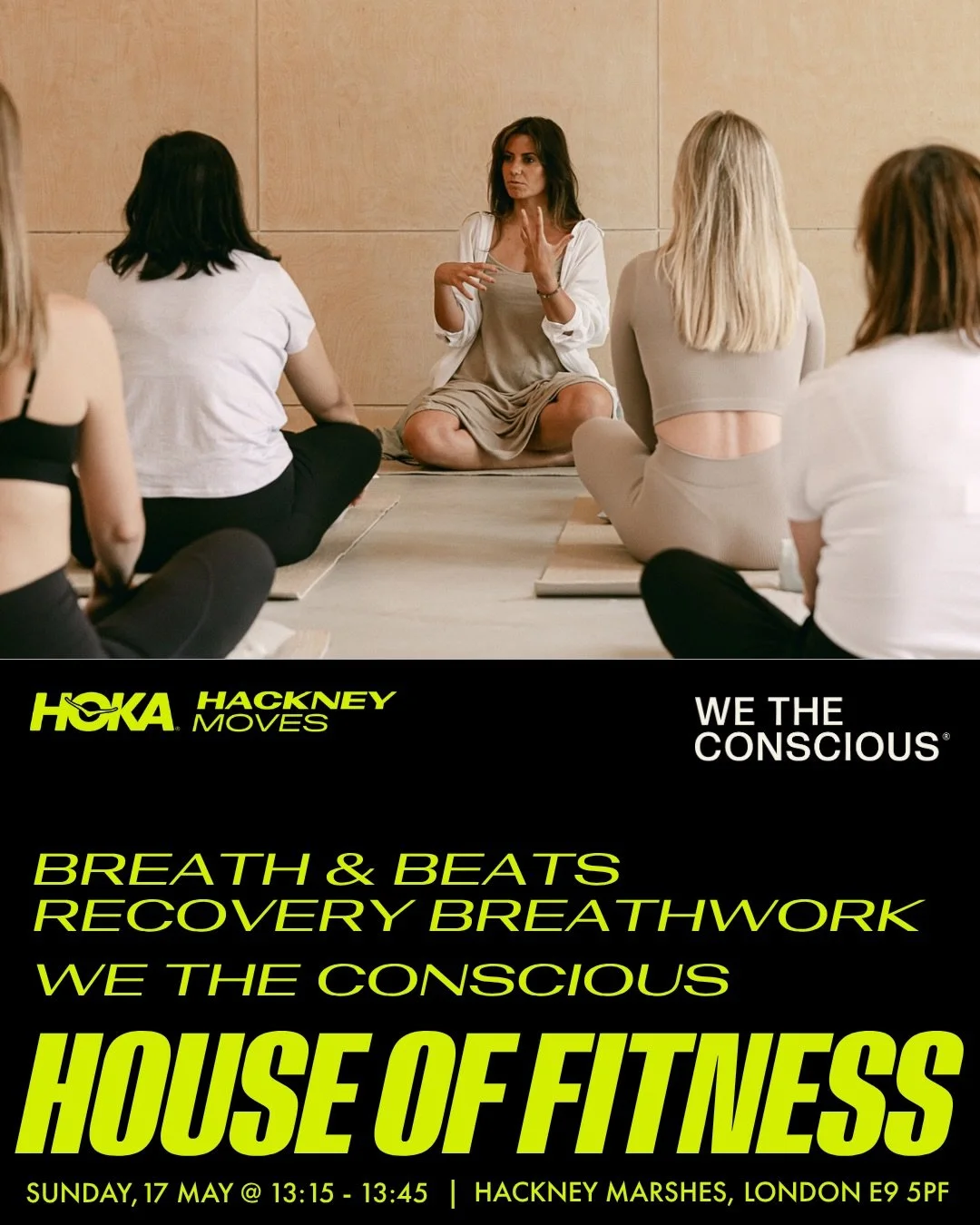 Ayyyy part of the official line up at @hackneymoves this year. 💕

Bringing you Breath + Beats | Recovery Breathwork to help you post race or if you&rsquo;ve been cheering loved ones along. 

📆 Sunday 17.05.2026 
⏰ 13.15 - 13.45 
📍House of Fitness 