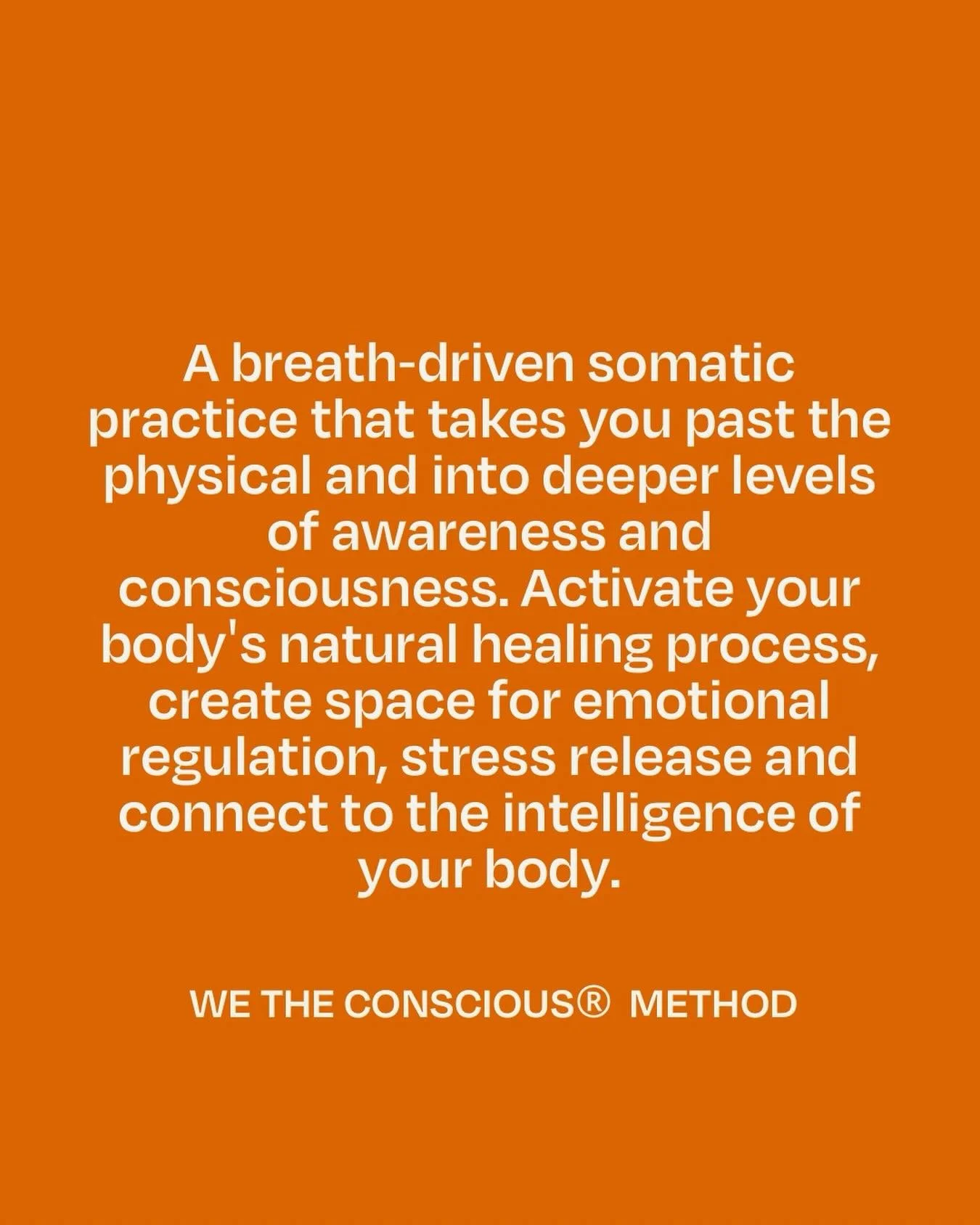 This method is what We The Conscious is built on. It all started with the notion of wanting to empower people to embody their truth and to hand them the tools they need to connect deeper with their body, mind and everything in between. 

It&rsquo;s l