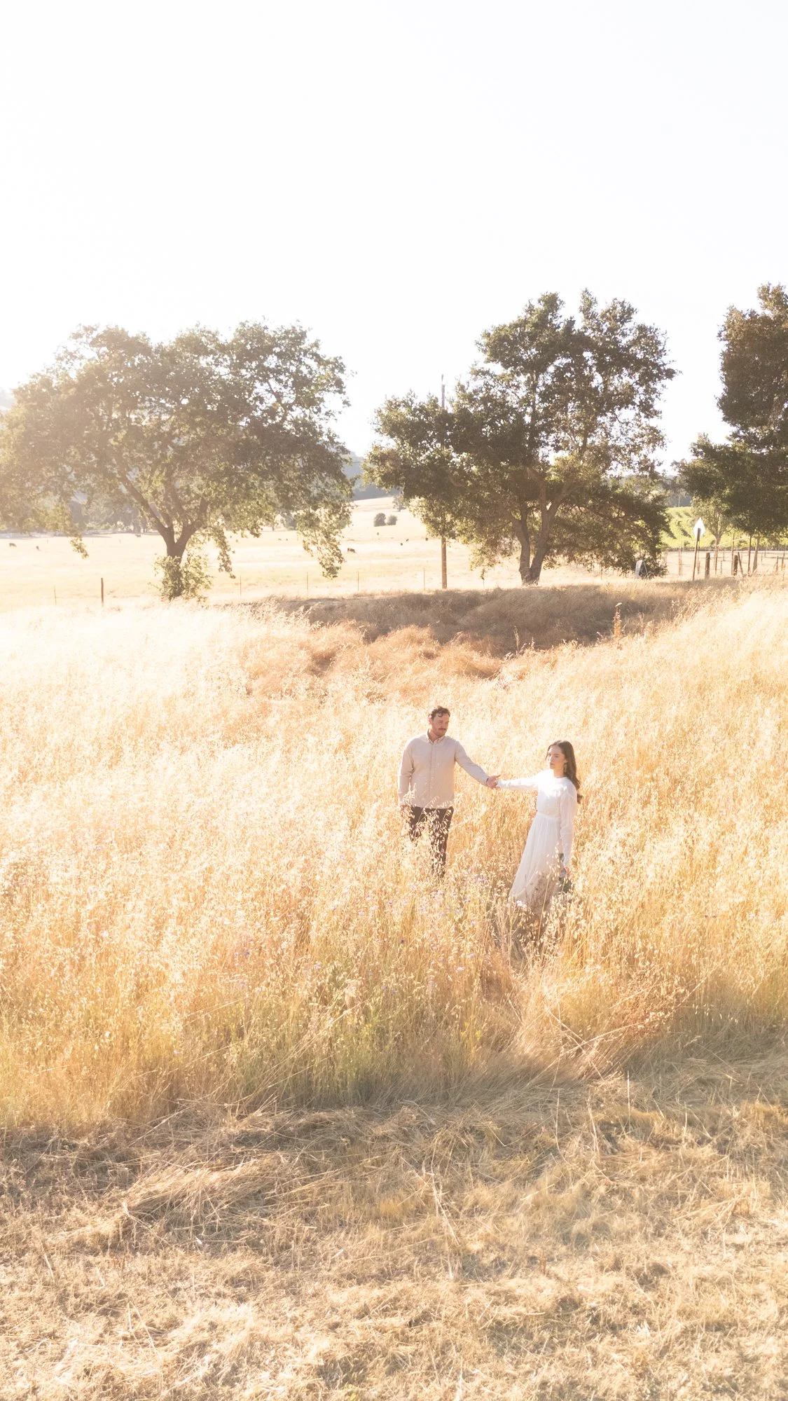 Bride and groom sharing vows in a quiet, nature-filled Central Coast setting