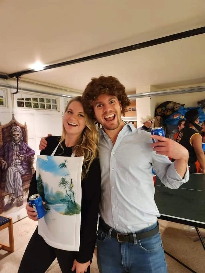 Bob Ross and a Masterpiece. Halloween 2022
