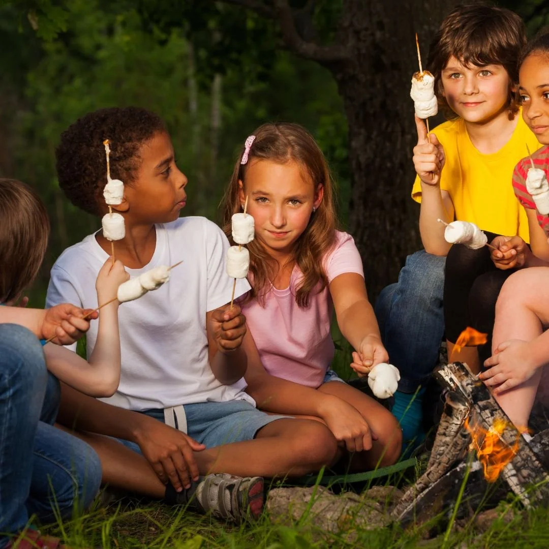 Kids Roasting Marshmallows