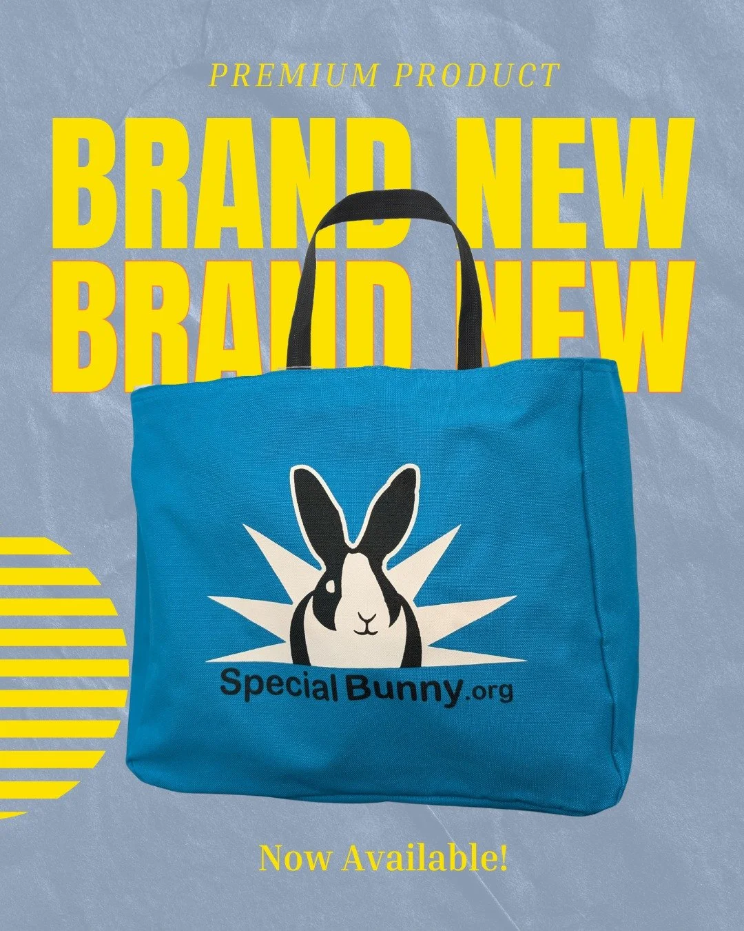 😍 New Merch Alert 😍
ㅤ
Our limited-edition tote is here &mdash; roomy, adorable, and rocking your favorite one-eyed dutch
ㅤ
Off to the lake? Crafting your next yarn masterpiece? Or just letting your bunny make their own tote-sized adventure?? This l