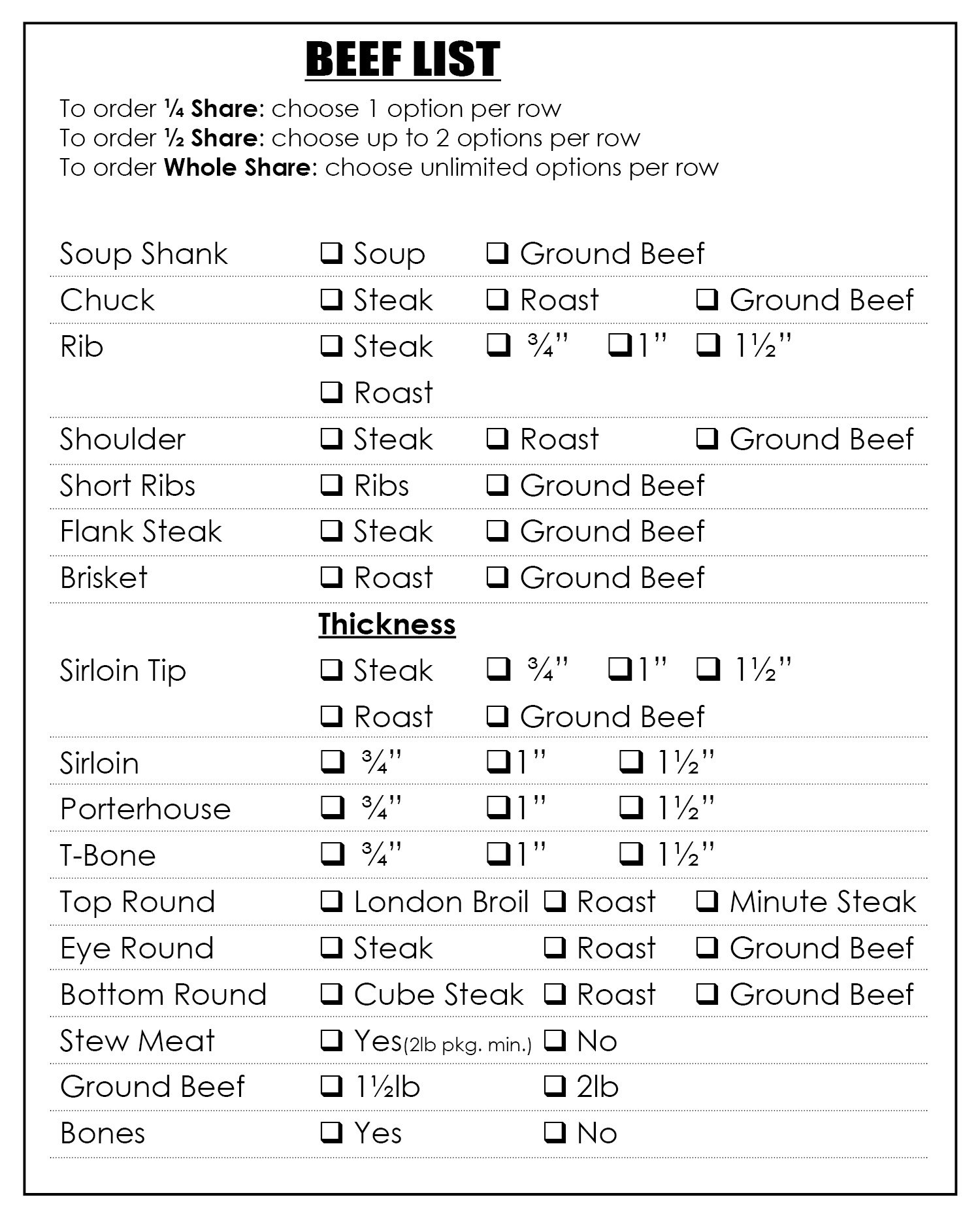 Beef Shares — Stone Gardens Farm Market