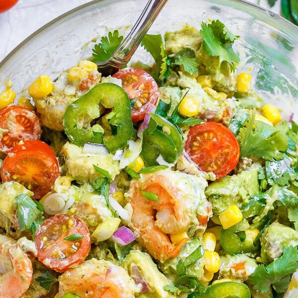 Corn &amp; Shrimp Summer Salad