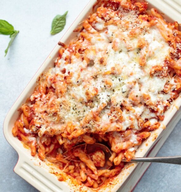 Chicken Parm Pasta Bake