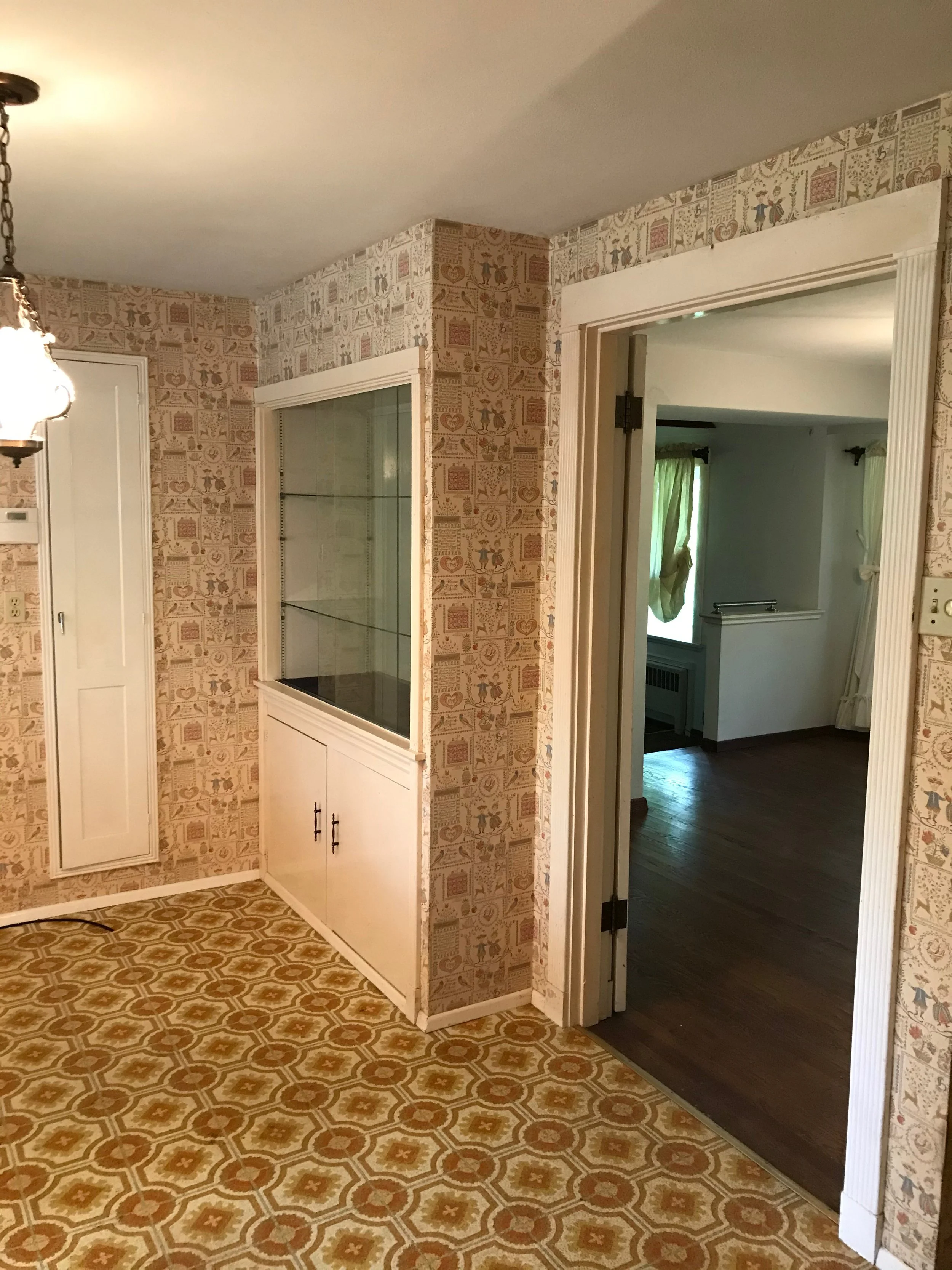 Before - view into dining room