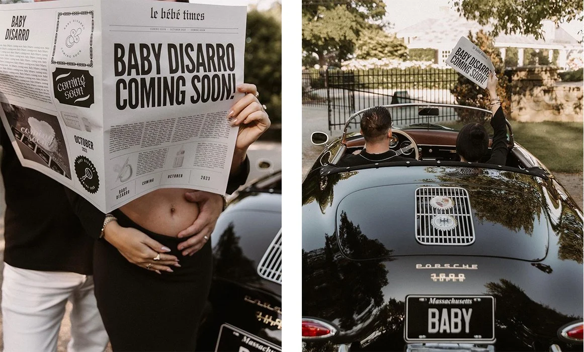 pregnancy announcement photoshoot