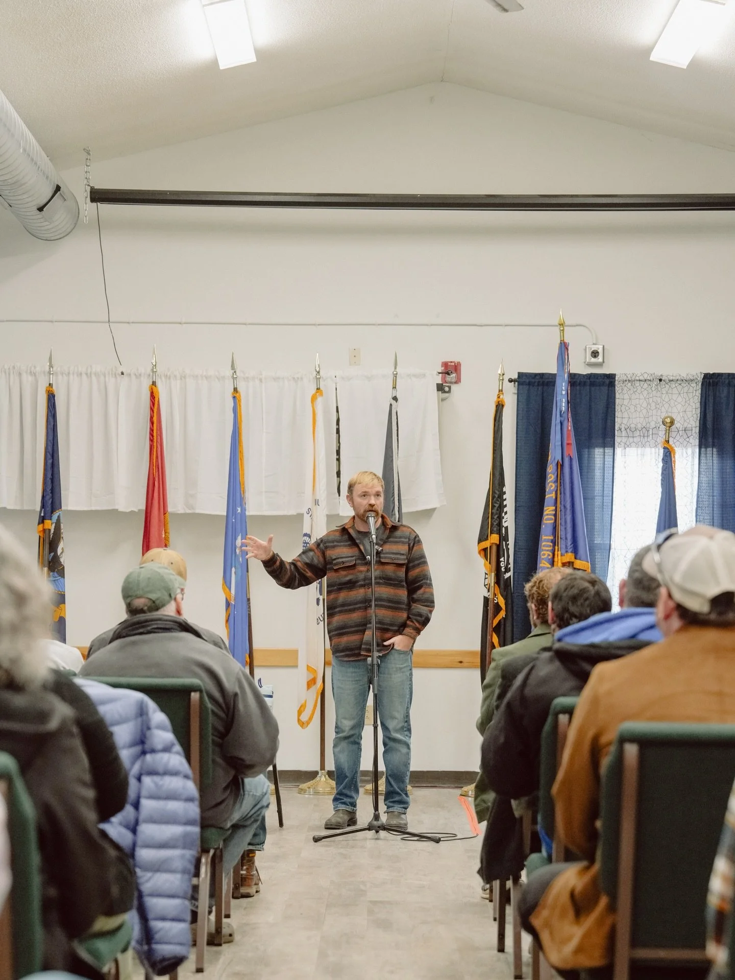 I&rsquo;ve now photographed three of @grahamformaine&rsquo;s town halls (out of the like 30+ that he&rsquo;s held around the state). Each one has been entirely unique, bringing together a beautiful blend of Mainers gathering for lively discussions ab