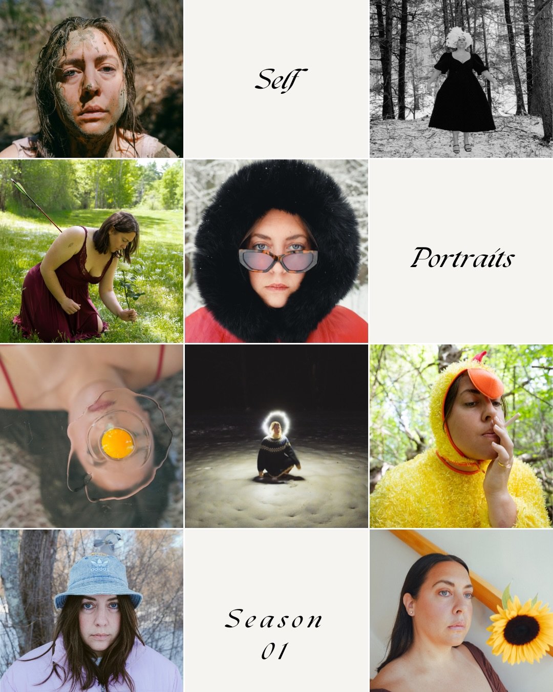 All my self portraits from the past year bundled into one easily viewable post. 🌞 Which one is your favorite?