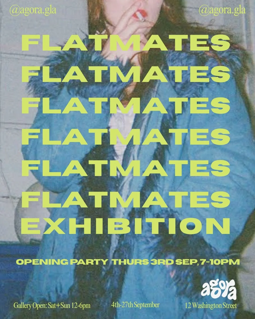 Over the flippin&rsquo; moon 🌕 to have not only one but two (!!!) photos on display - and for sale - at @agora.gla as part of their &lsquo;Flatmates&rsquo; exhibition. The theme invites artists to explore the highs, lows, ins, outs, and everything i