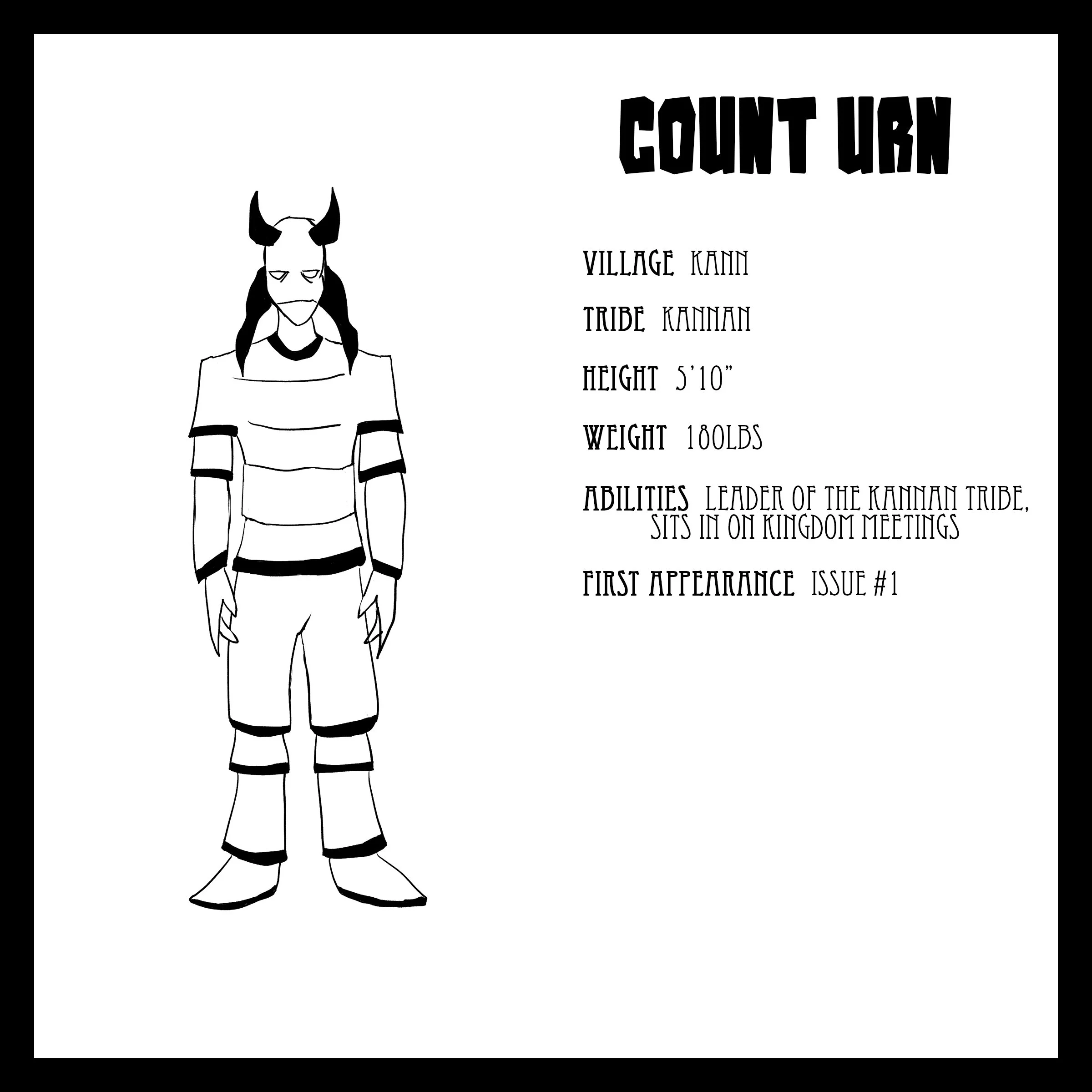 Agenda Indie Comic Book Character