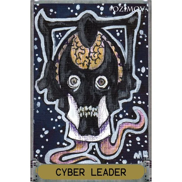 Cyber-Lord Mixed Media Sketch Card