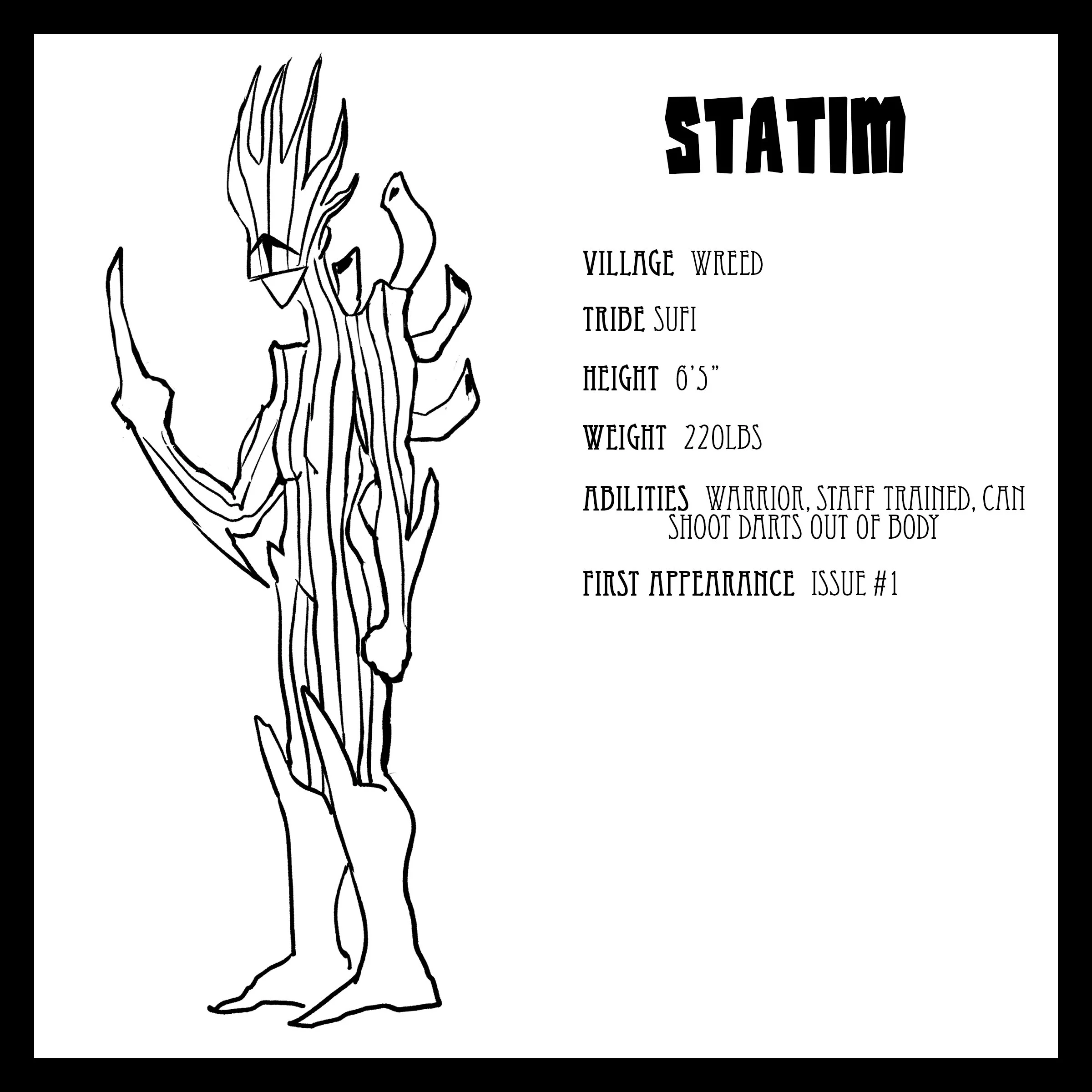 Agenda Indie Comic Book Character