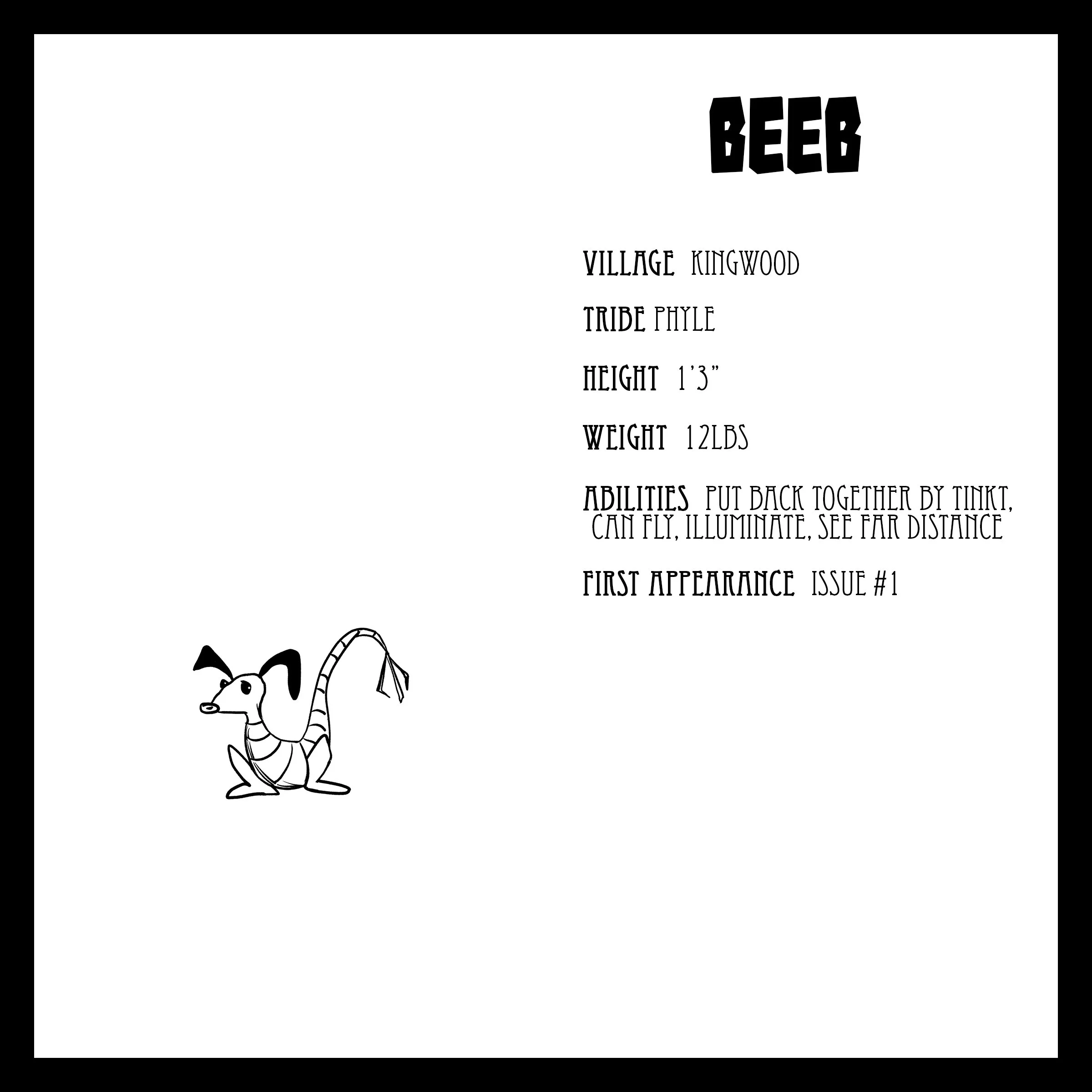 Agenda Indie Comic Book Character