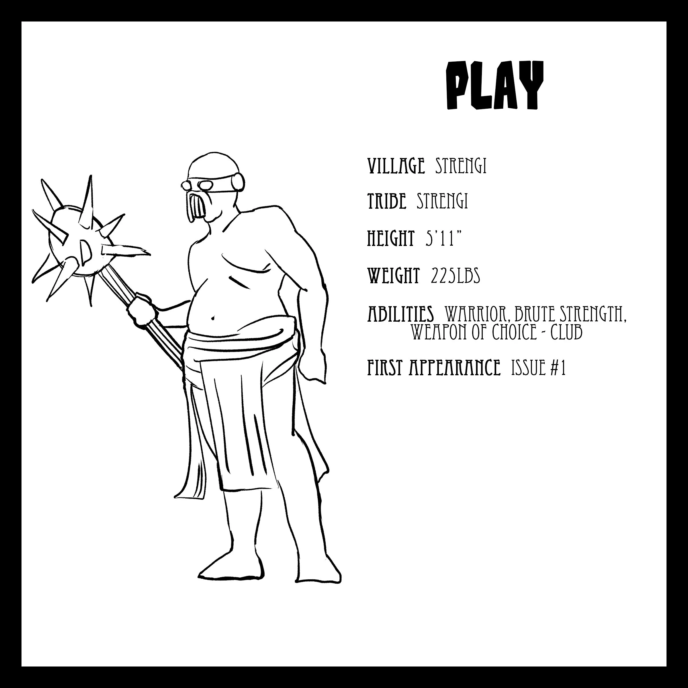 Agenda Indie Comic Book Character