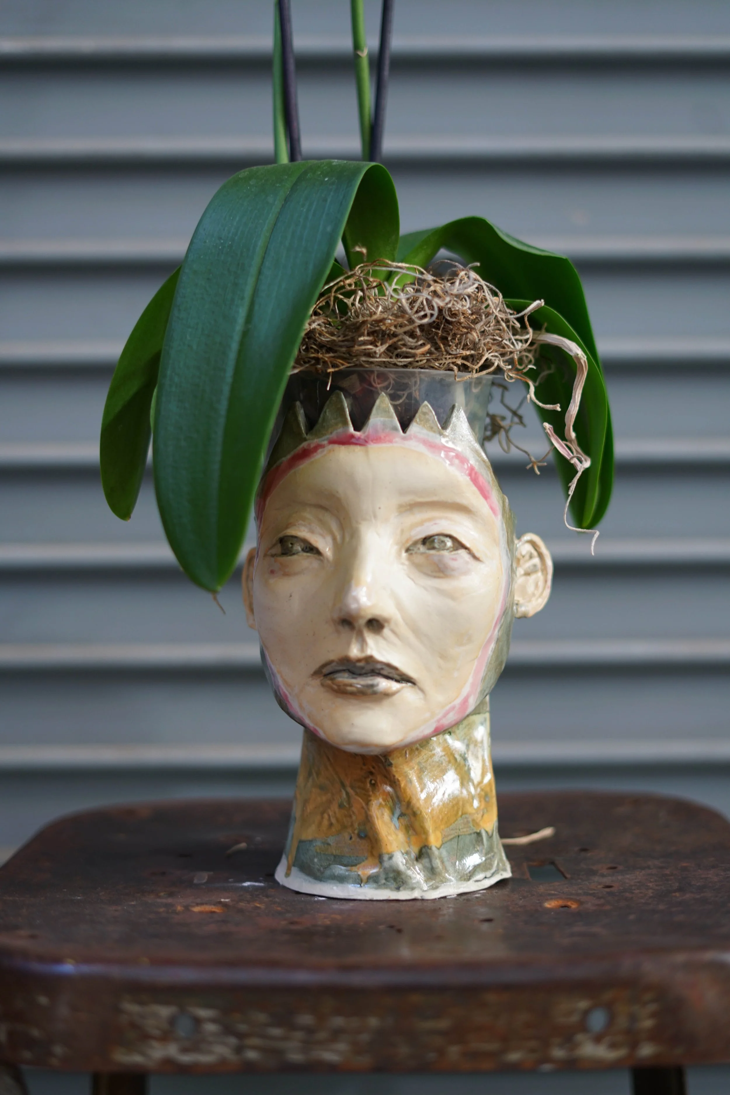 Creepy Head Planter