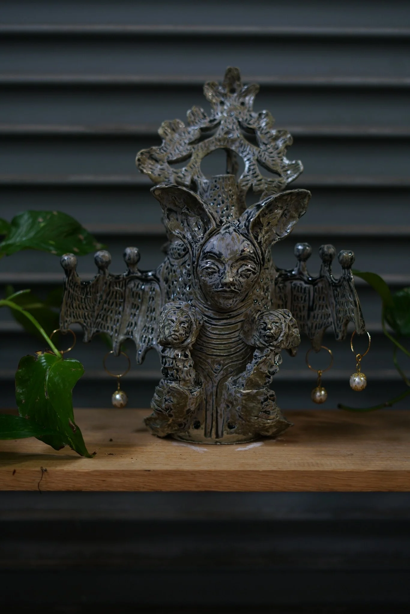 Serpent and Bat Love Vase