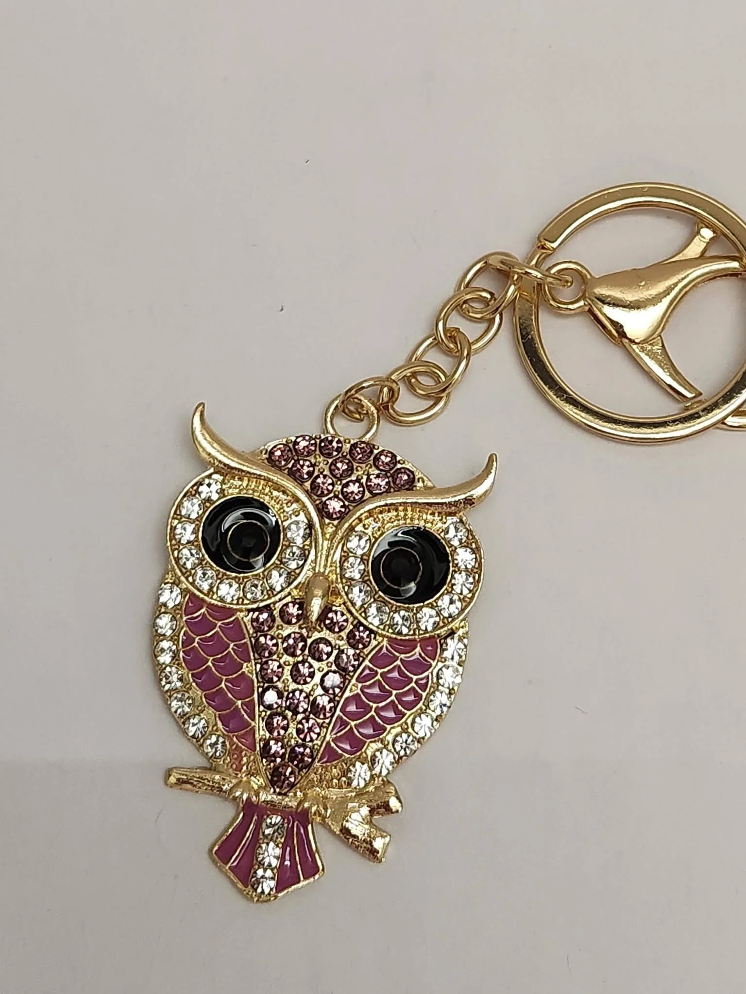 keychain gold owl purple.jpg