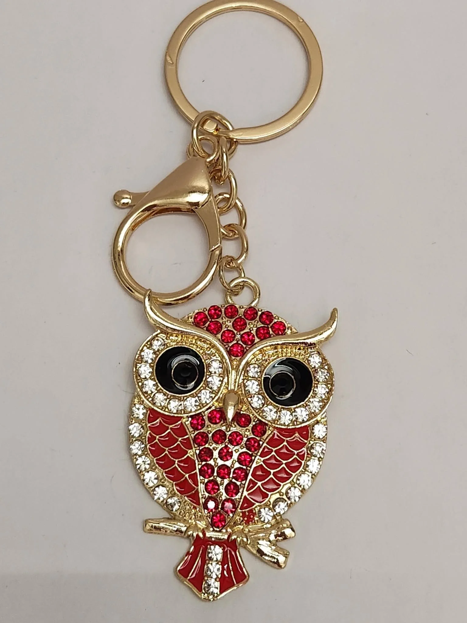 Keychain gold owl red.jpg
