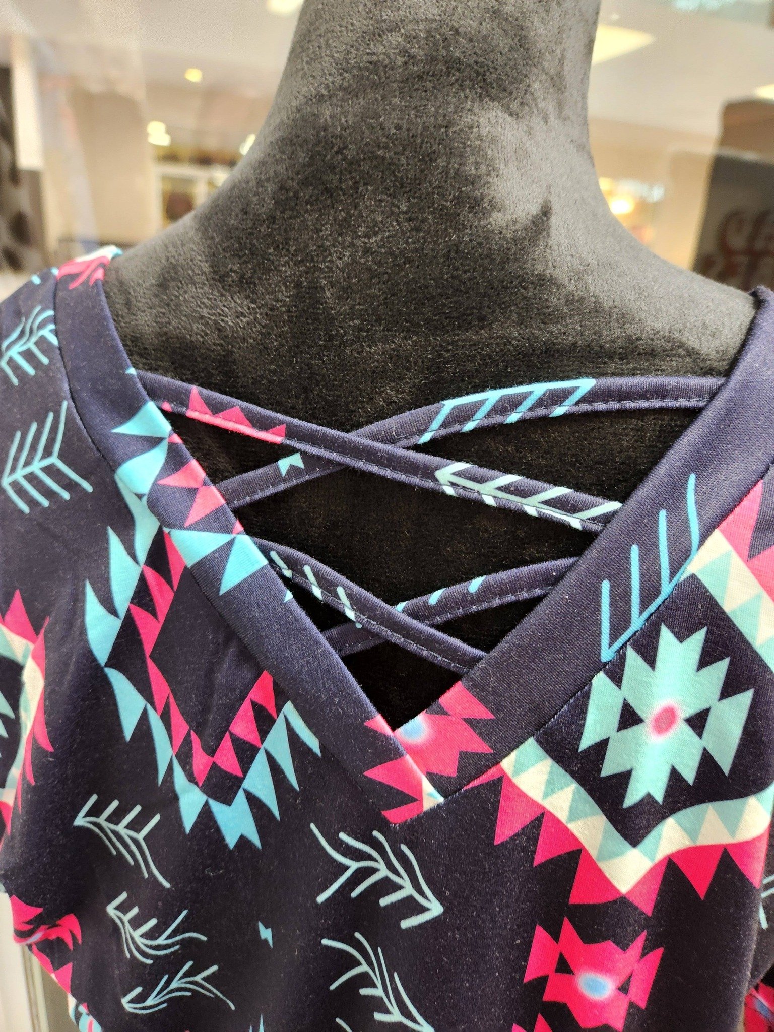 Blouse spring blue western back.jpg