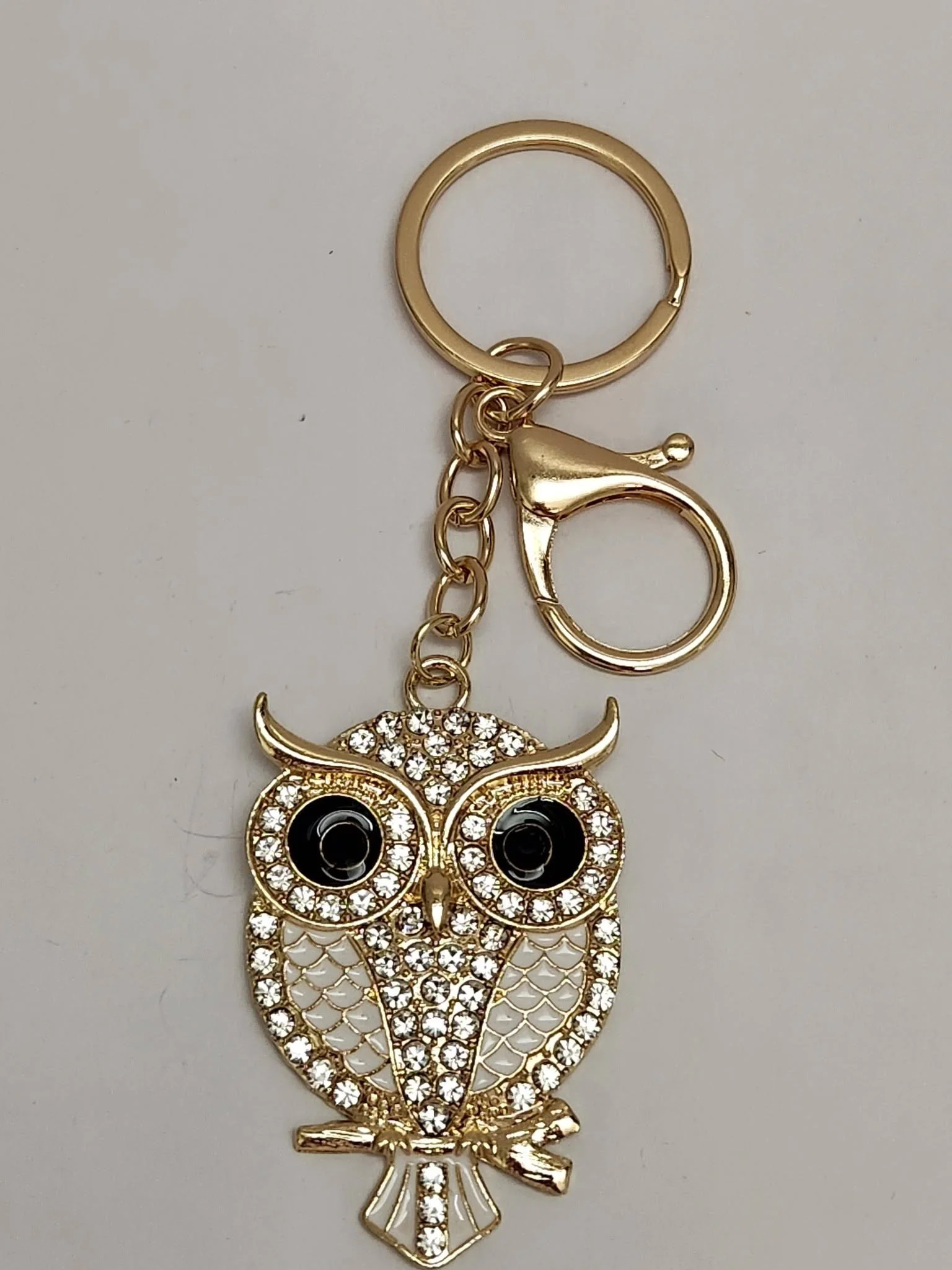 keychain gold owl white.jpg