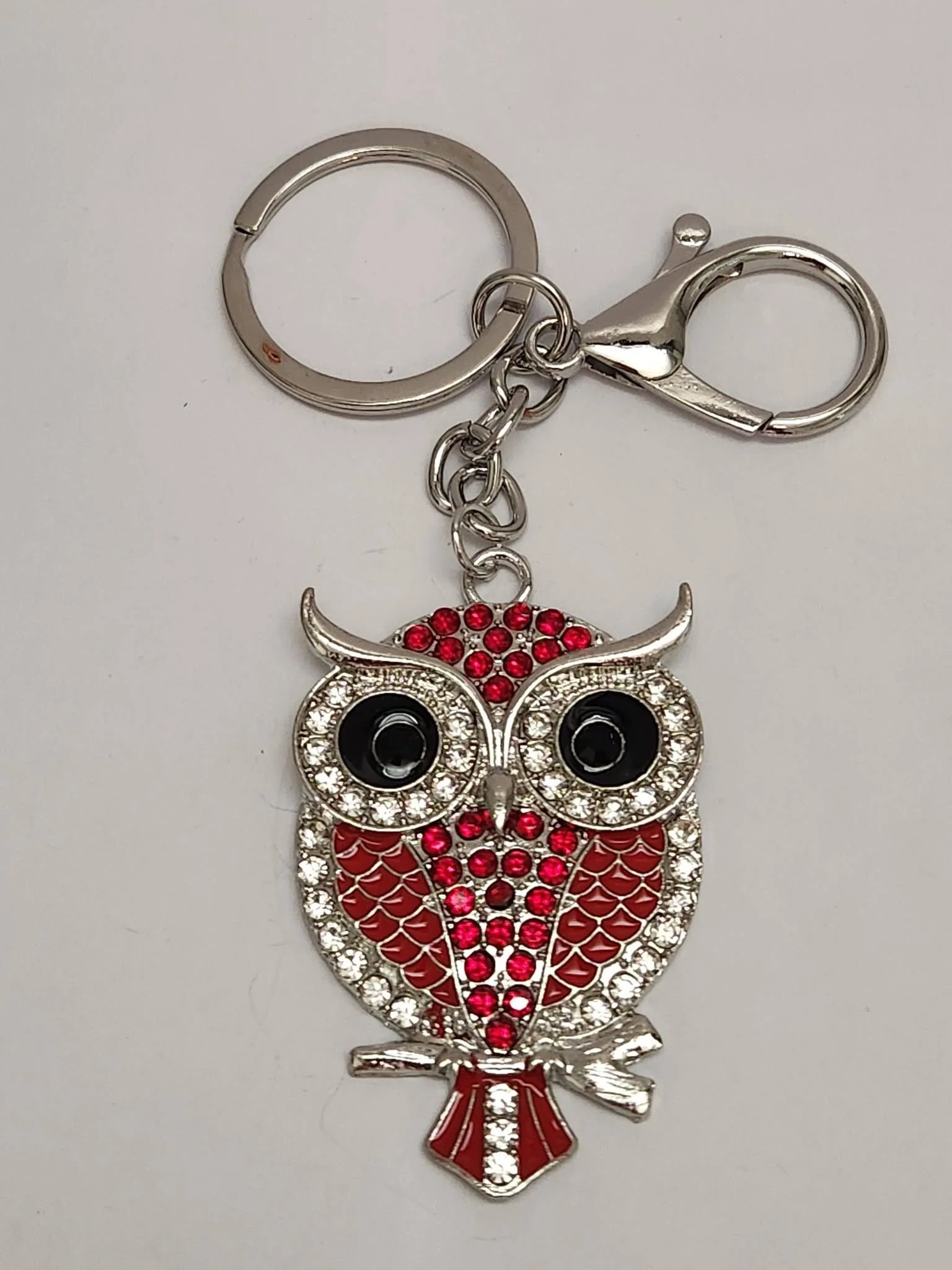 Keychain silver owl red.jpg