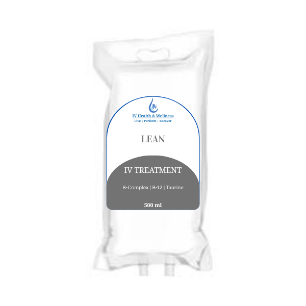 Lean IV - Helps promote cellular fat burning,  Assists in boosting metabolism to aid weight loss, Supports energy increase and physical performanceSupports energy increase and physical performance, and facilitates mental clarity and focus,