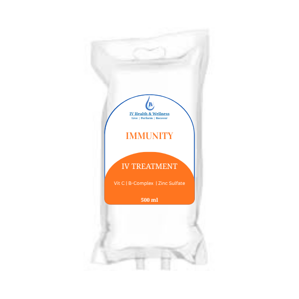 Immunity IV - Helps protect against infection,  Support improve healing time, Aid build up your immune system, and Ease duration of illnesses
