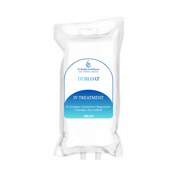 Debloat IV - May ease bloating, indigestion, diarrhea, and constipation, Helps boost energy, reduce chronic fatigue, and Aids muscle recovery, and support immunity.