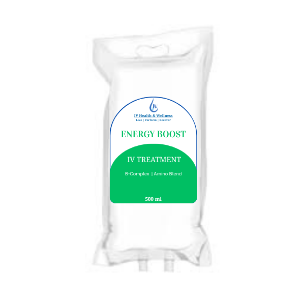 Energy Boost IV - Supports fat-burning and metabolic function, Helps restore energy and fights fatigue, May enhance physical and mental performance, May assist in delivering essential nutrients to fuel your day