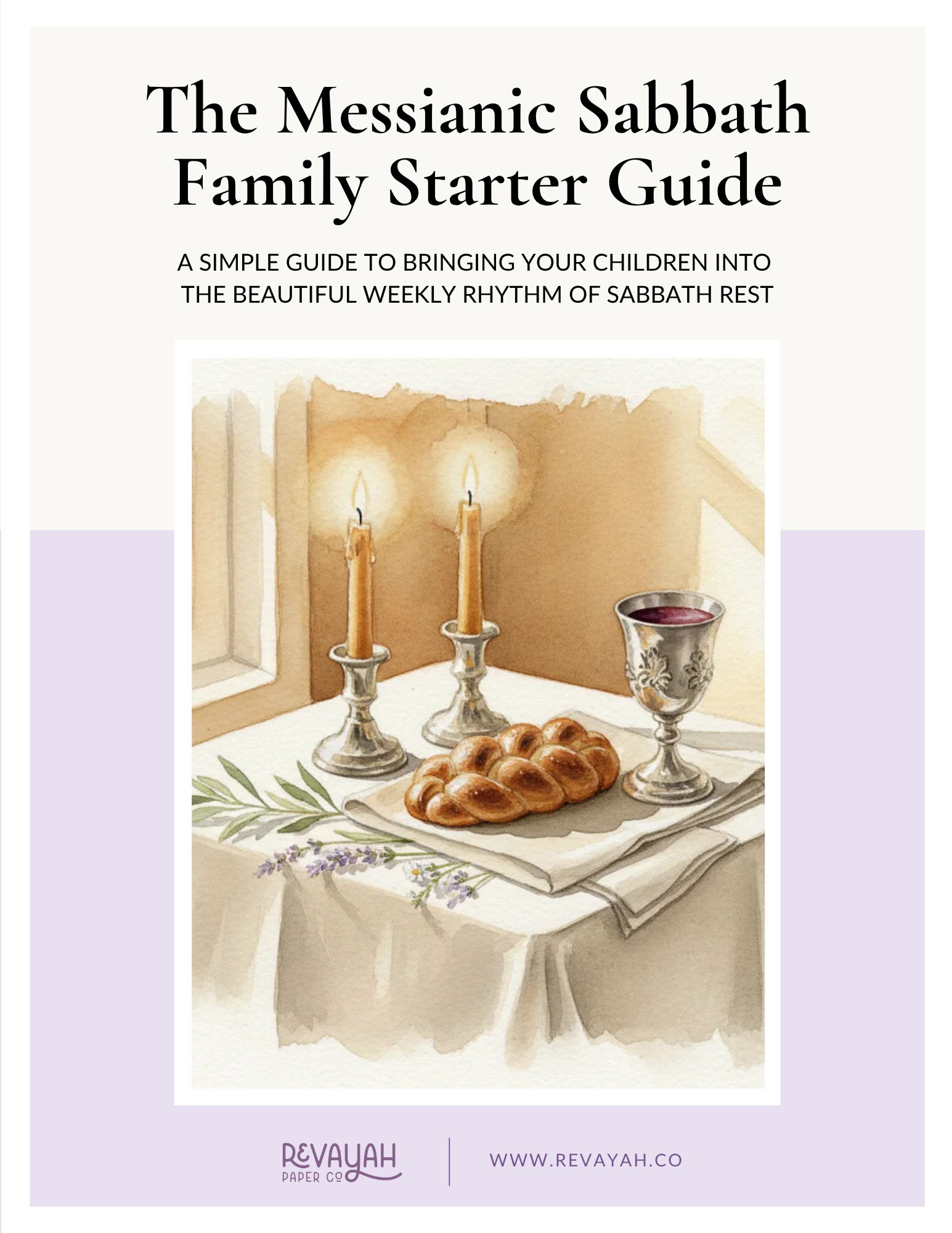 Messianic Sabbath Family Starter Guide cover for kids