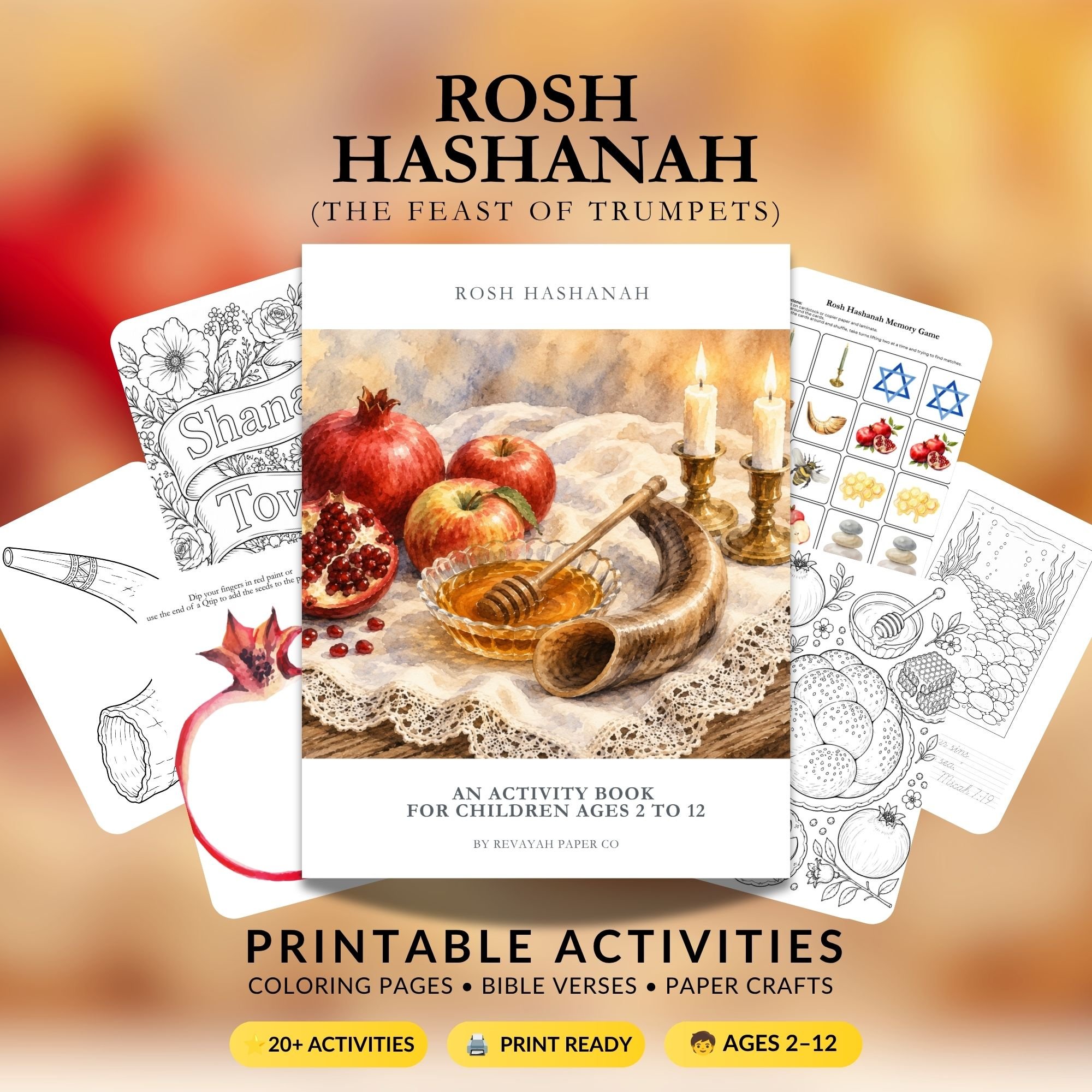 Messianic Rosh Hashanah (Yom Teruah) printable activities for children