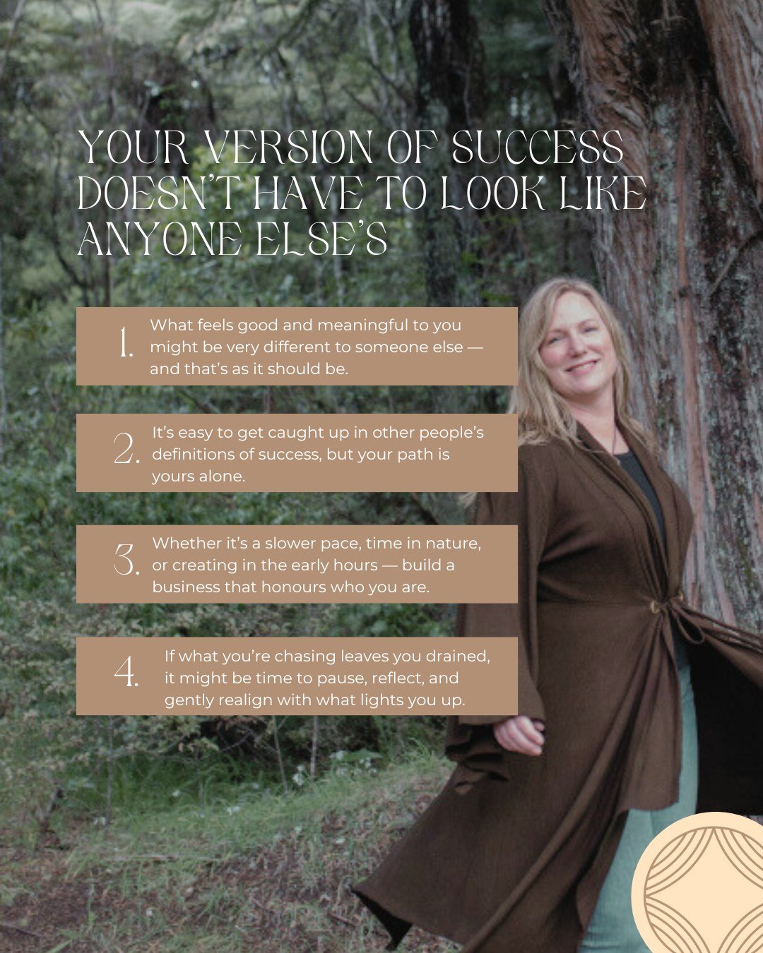 Success isn&rsquo;t one-size-fits-all. 

When I let go of chasing what I thought I should want, and started creating a business and life that felt good to me &mdash; everything shifted.

It&rsquo;s so easy to compare ourselves in this noisy online wo