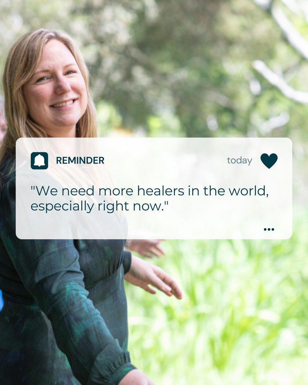 We need more healers in the world, especially right now. 

More space holders. More compassionate leaders. More intuitive, heart-led business owners creating ripples of change in their communities and beyond.

If you&rsquo;ve felt the pull to share y
