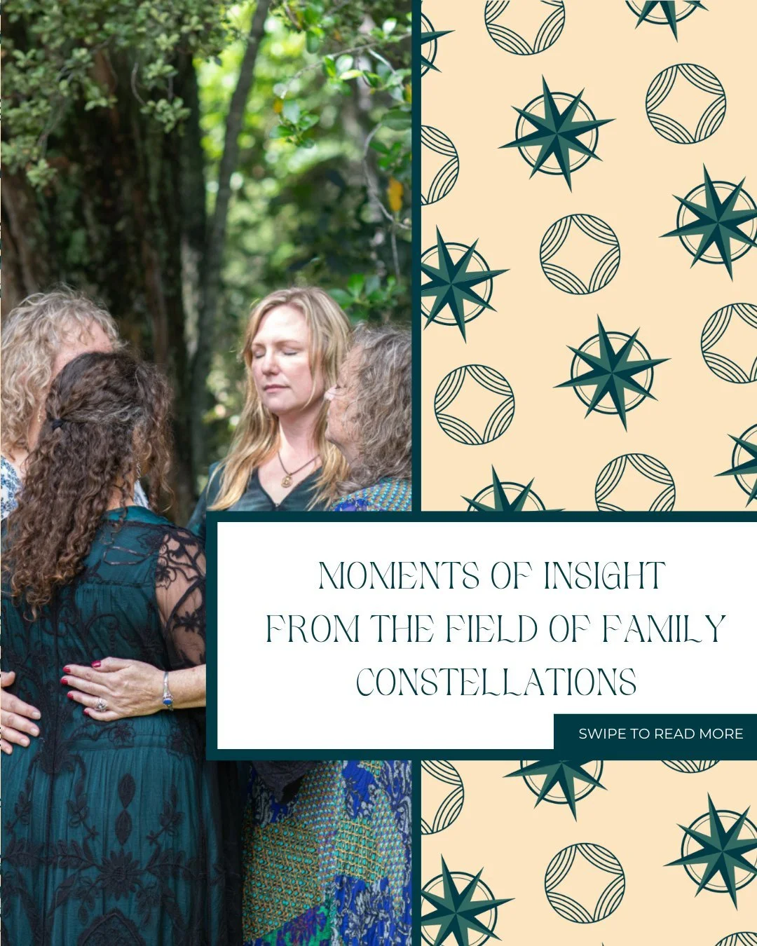 Every constellation tells a story of courage, love, and release.

Each session invites us to see what&rsquo;s been unseen, to soften into understanding, and to come home to ourselves  just like the stories shared in this carousel slides.

Family Cons
