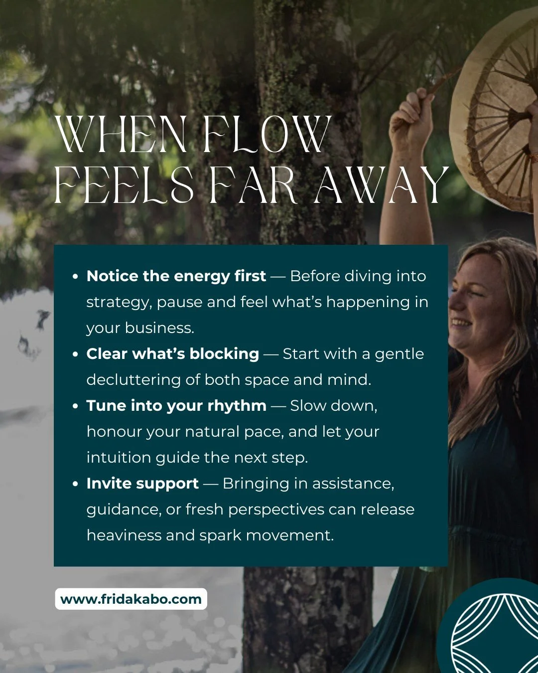 Sometimes, no matter how much you plan or push, your business feels heavy. 

Flow feels distant, and every step can feel like effort.

Pause. Take a breath. Notice the energy that&rsquo;s present.

Sometimes all it needs is a gentle shift, clearing b