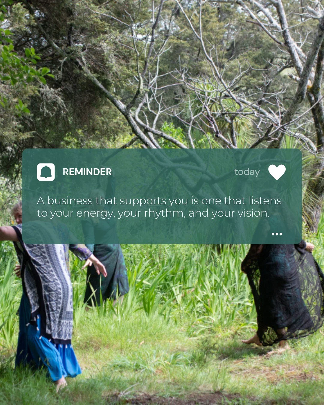 Your business isn&rsquo;t just about clients, sales, or strategy.

It&rsquo;s a living reflection of your energy, your choices, and the life you want to create.

When you slow down and really listen, to your rhythm, your intuition, your vision. 

You