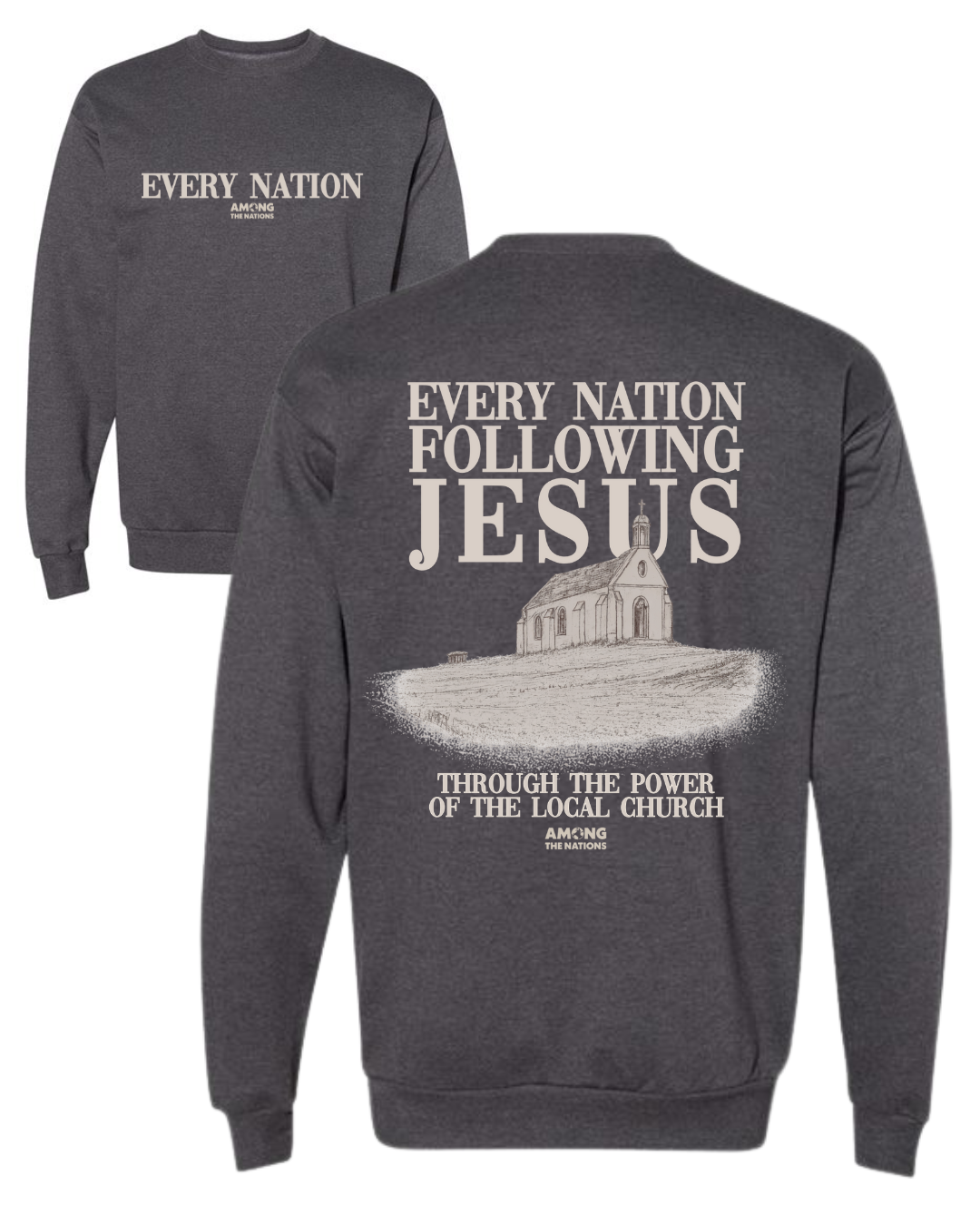 (PRE-SALE) Every Nation Crewneck - Charcoal Heather