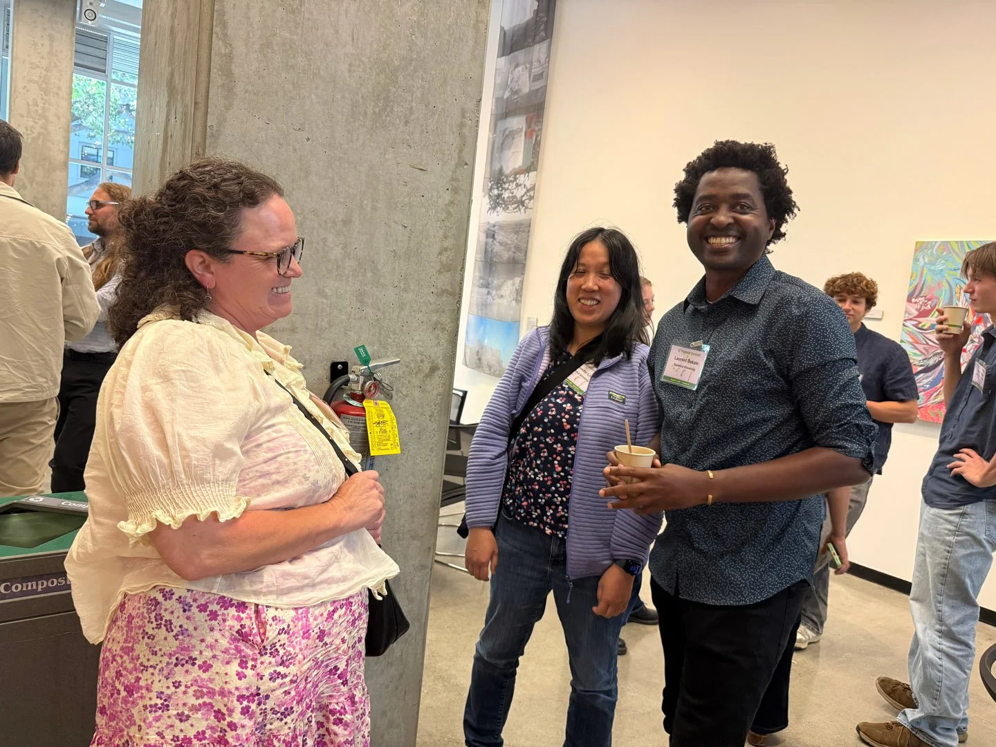 Annelise Barron, Jennifer Lin, and Laurent Bekale