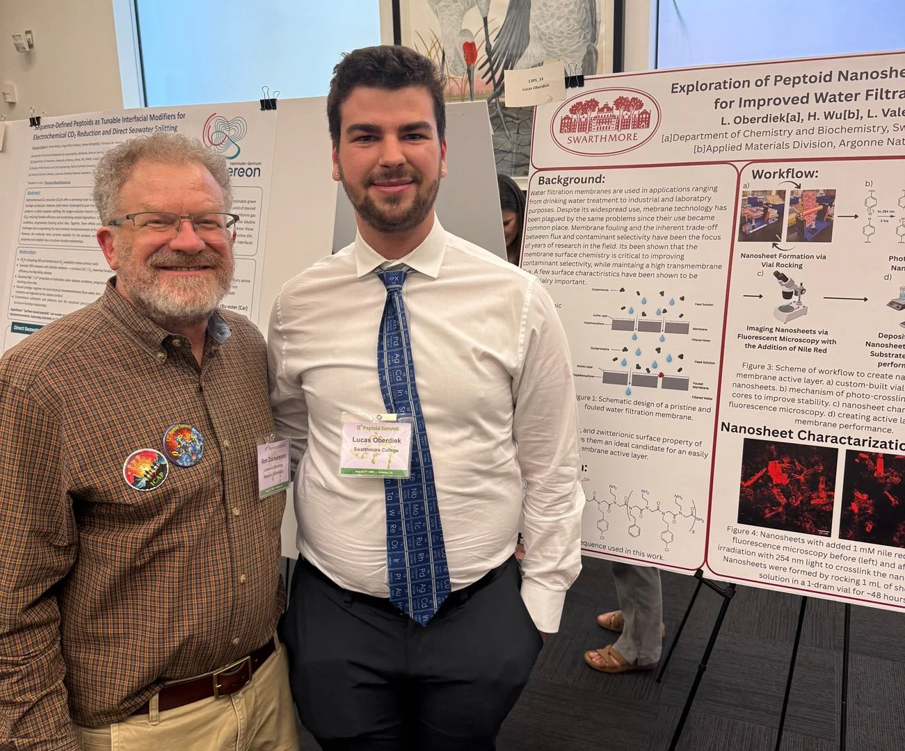 Ron with Lucas Oberdiek, Swarthmore College