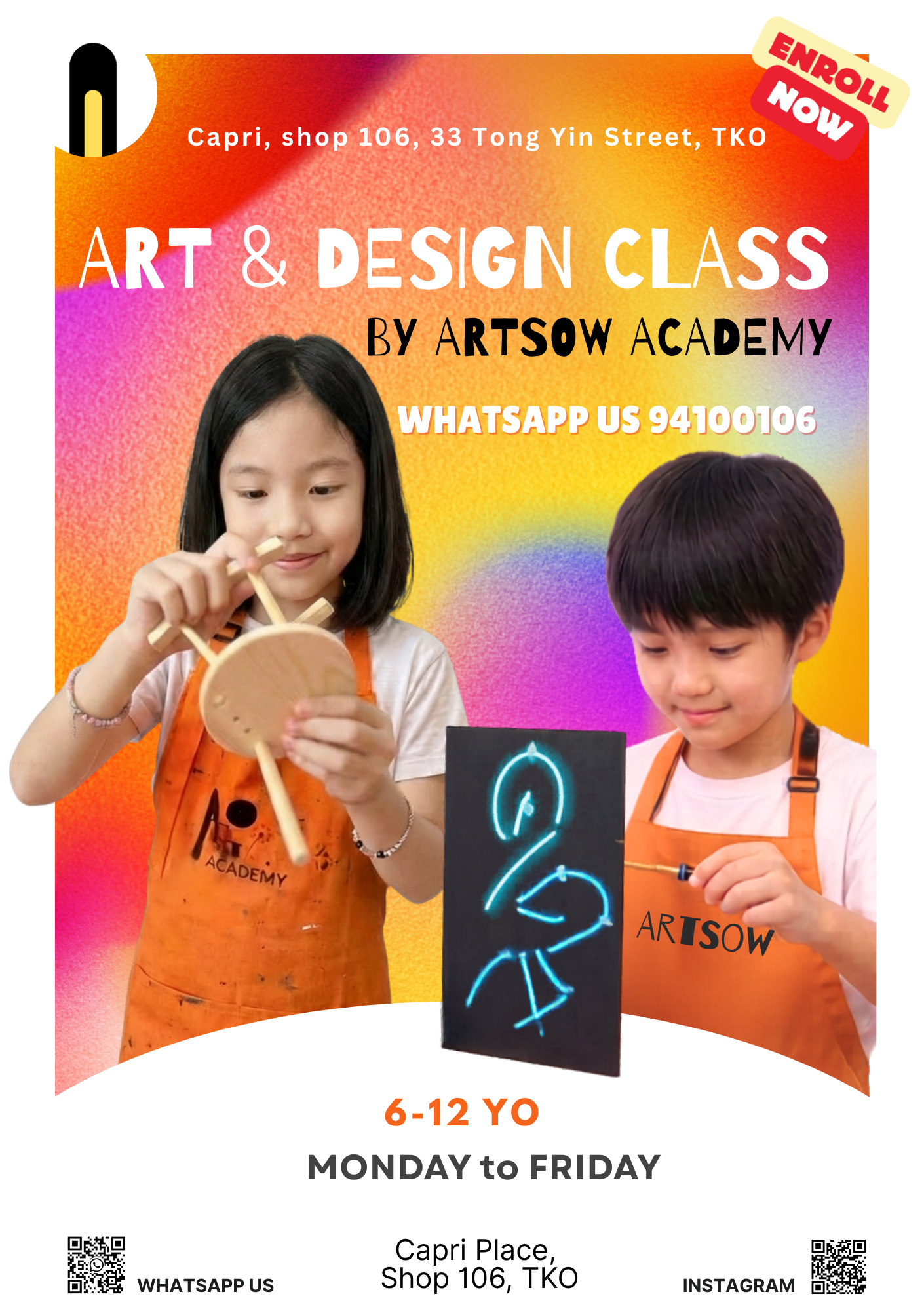 art&design class flyer