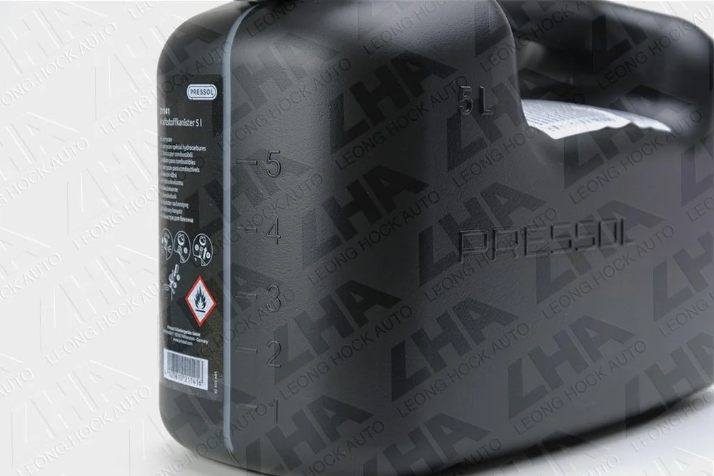 Pressol Grey 5 Liter JerryCan with Capacity Scale Line