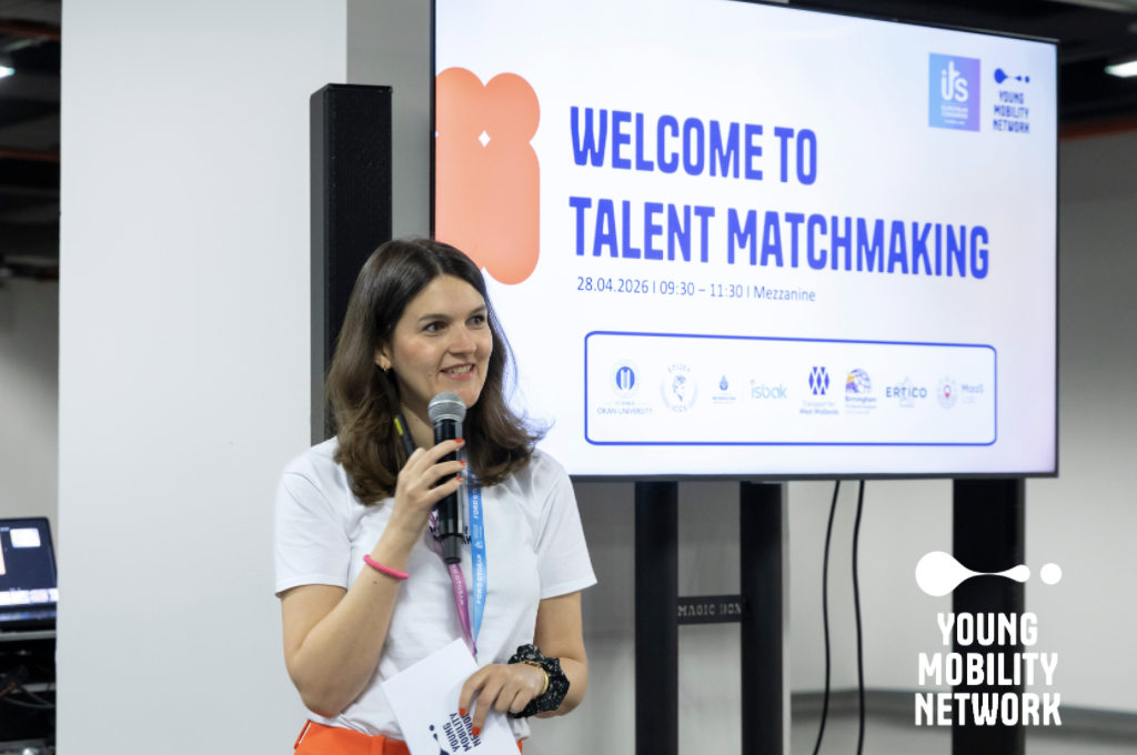 Anna Filby opening the Talent Matchmaking Session
